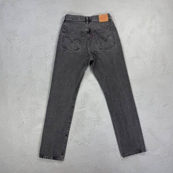 Levi's Premium 501 Faded Black Denim Jeans Women's 27 x 32 - Picture 6 of 8